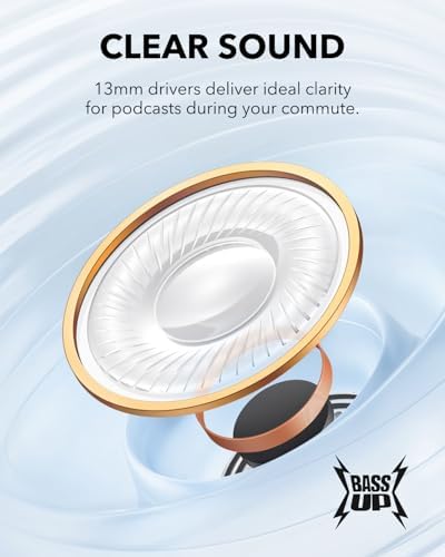 Anker Soundcore K20 i Bluetooth 5.3 Earbuds – Premium Semi-In-Ear Design with 36-Hour Playtime, Quick Charge Feature, Dual-Mic ENC for Superior Call Clarity, Custom EQ via App, IPX5 Water-Resistant Rating, Ergonomic Comfort for All-Day Listening – Transform Your Audio Journey