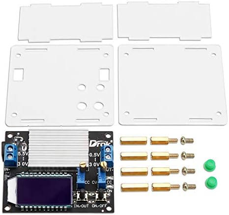 DROK Ultra-Adjustable DC Buck Converter – Precision Power Supply with 1.2 V-32 V Output and 12 A Capacity, Ideal for Solar Energy Systems, RV Applications, and Golf Cart Energy Management – LCD Display for Real-Time Voltage Monitoring and Dual Mode Operation