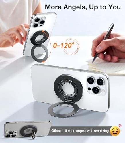 Elevate Your Mobile Experience with TORRAS 2025 Upgrade Dual-Ring Mag Safe Phone Grip Holder in Desert Titanium Gold – Ultimate Compatibility for i Phone 16/15/14/13/12/11, Samsung & Google Devices, Innovative Magnetic Kickstand for Effortless Hands-Free Viewing and Enhanced Stability
