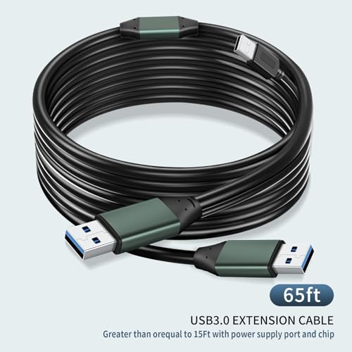 Kumiho 15 Ft USB 3.0 Male to Male Cable – Ultra-Fast 5 Gbps Data Transfer for Seamless Connectivity, Versatile Compatibility with Hard Drives and Laptops, Durable PVC Jacket for Long-Lasting Use, Flexible Setup Ideal for Home and Office