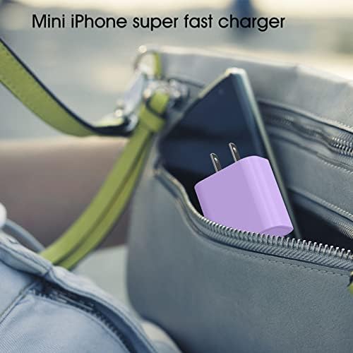 i GENJUN 4 Pack USB C Fast Charger Block – 20 W Power Delivery 3.0 Wall Adapter for i Phone 16/15/14, Galaxy & Pixel – Portable Type C Power Adapter for Air Pods Pro – Compact Travel Essential with Superior Speed and Compatibility