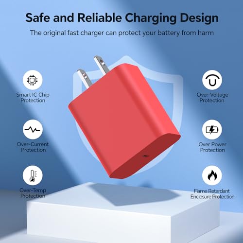 MFi Certified 20 W Fast Charger Bundle for i Phone 14, 13, 12, 11 – 3 Pack USB-C Charger Blocks with 3 FT, 6 FT, & 10 FT Lightning Cables – Ultimate Compatibility & Rapid Charging Solution for i Phone Models Including Pro, Pro Max, Xs, Xr – Portable & Durable Design for Home, Office, & Travel