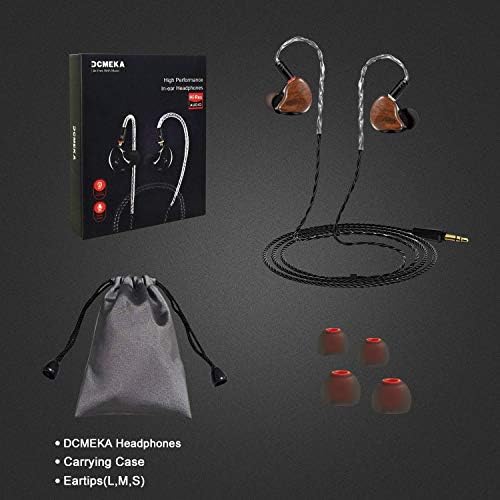 Premium Hi-Fi Dual Driver In-Ear Monitor Earbuds with Detachable Cable – Noise-Canceling Headset for Musicians, Singers & Audiophiles | Elegant Wood Grain Design for Superior Sound Isolation and Versatile Compatibility