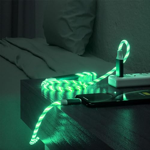 TISTIPPL 3-in-1 Illuminated Charging Cable – Fast Charge with Multi-LED Indicator, Universal Compatibility for Smartphones & Tablets, Durable & Portable Design Perfect for Travel and Daily Use