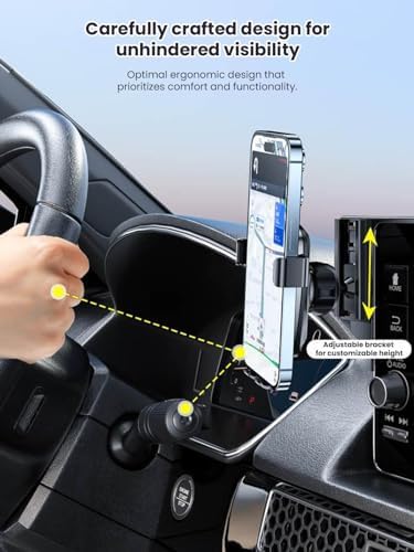 Martoffes™ Custom Dashboard Phone Holder for 2021-2024 Toyota Camry XLE/XSE (9-INCH Display) – Secure Hands-Free Smartphone Mount for Safer Navigation and Enhanced Driving Comfort
