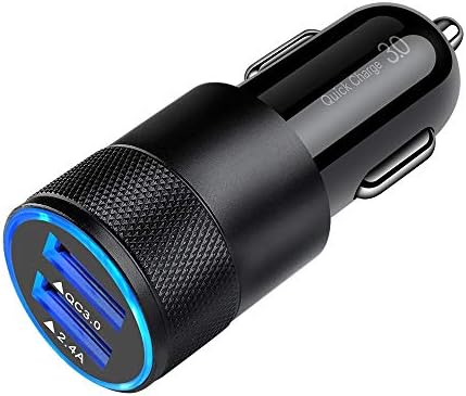 Rapid Charge Dual Port Car Charger – 30 W 5.4 A USB Adapter for Smartphones & Tablets – Universal Compatibility for i Phone, Samsung, LG & More – Compact Travel-Friendly Design with Overcharge Protection Features – Efficient Power Delivery for On-the-Go Charging