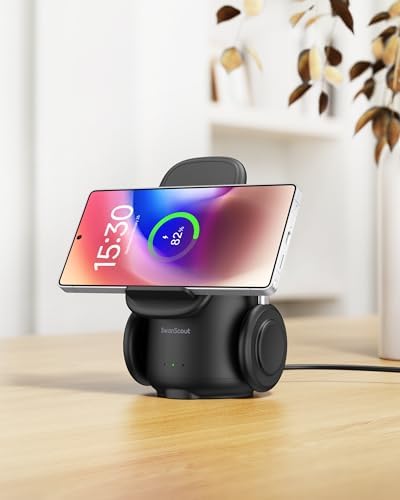 Revolutionary 3-in-1 Wireless Charger for Samsung Galaxy Devices – Ultra-Fast Charging Station for S25/S24/S23/S22/Z Flip7/Fold7, Galaxy Watch 7/Ultra/6/5, and Galaxy Buds 3/Pro – Streamlined Power Solution with Enhanced Compatibility and Sleek Design for Effortless Device Management
