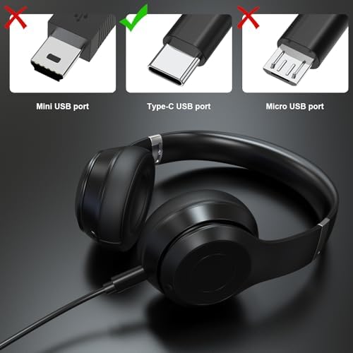 Ultra-Fast USB C Charger Cable for Beats Solo 4 & Studio Buds Pro | Premium Type-C Power Cord Adapter with Enhanced Compatibility & Durability | Ideal for Travel & Daily Use | Keep Your Headphones Fully Charged Effortlessly