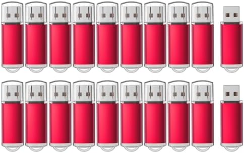 RAOYI 20 Pack 16 GB USB Flash Drive Set – Versatile USB 2.0 Memory Sticks for Effortless Data Storage and Sharing – Sleek Black Design for Home, Office, and Educational Use – Reliable and Portable Pen Drive Bundle
