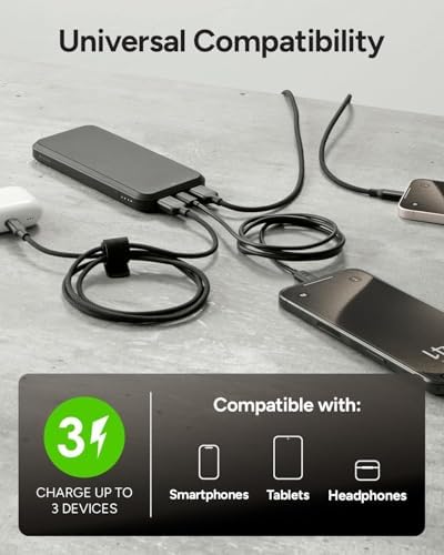 Mophie Powerstation Laptop Prime27 – 27,000 m Ah Eco-Friendly Portable Power Bank with 60 W USB-C PD Fast Charging, Multi-Device Compatibility, LED Battery Indicator, and Versatile Charging Ports – Ultimate On-the-Go Performance for Laptops, Tablets, and Smartphones