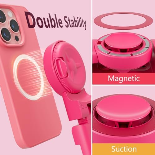 MiiKARE Airplane Travel Essentials Magnetic Phone Holder, Universal Handsfree Phone Mount for Flying with 360 Degree Rotation, Travel Must Haves Phone Stand for Desk, Tray Table, Black – Enhanced Compatibility and Speed