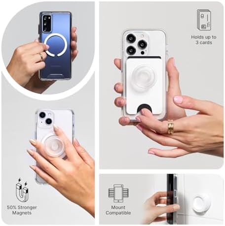 Chic Lavender Pop Sockets Phone Wallet with Expanding Grip & Mag Safe Compatibility – Stylish Card Holder for Effortless Wireless Charging & Enhanced Smartphone Functionality – Perfect Accessory for Active Lifestyle Users
