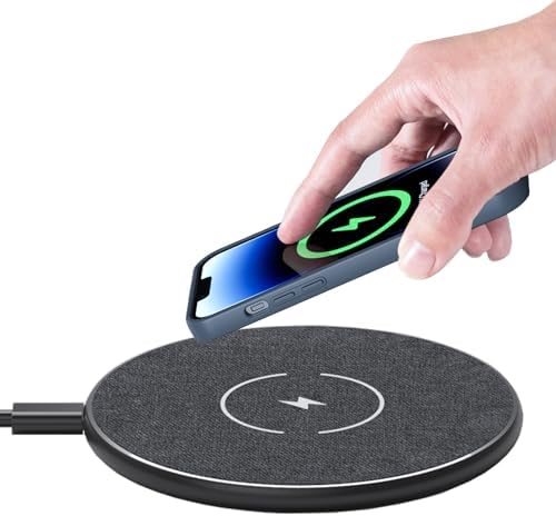 Rapid Charge 30 W Wireless Charging Pad for i Phone 15-8, Samsung Galaxy S24-S8, Air Pods & More – Ultra-Fast Qi-Certified Charger for Home & Office, Sleek Design for Clutter-Free Charging Experience
