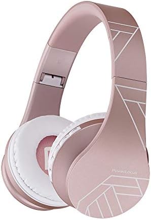 Experience the Ultimate in Comfort and Sound with Power Locus Stylish Purple & White Wireless Over-Ear Headphones – Hi-Fi Stereo Quality, Foldable Design for Travel, 12-Hour Battery Life, and Built-In Microphone for Hands-Free Calls – Perfectly Compatible with i Phone, Samsung, and LG Devices