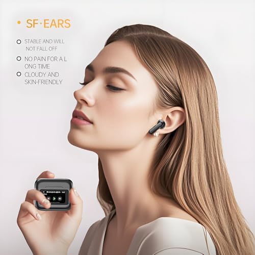 Next-Gen AI Translation Earbuds with Immersive HD Sound & Extended Battery Life – Bluetooth Headphones Featuring 3-in-1 Language Translation and Innovative LCD Touch Display for Effortless Global Connectivity – Ideal for Travelers and Professionals Seeking Seamless Communication and Exceptional Audio Quality