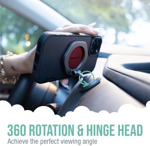 Elevate Your Driving Experience with the Smartish Mag Safe Car Mount – Mountaineer | Premium Magnetic Phone Holder for i Phone 16/15/14/13/12 | Extra Strength Adhesive for Secure Dashboard Mounting | Stylish Beige Design with 360-Degree Rotation for Optimal Viewing | Perfect Accessory for Seamless Connectivity and Navigation