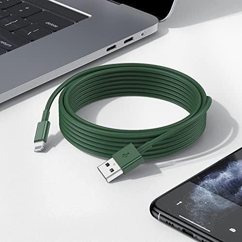 Upgrade Your Charging Game with 3-Pack 10 Ft MFi Certified i Phone Charger Cables – High-Speed USB to Lightning Power Cords for i Phone 14, 13, 12, 11 Pro Max, Mini & More – Durable, Flexible & Stylish Blue Design for Ultimate Convenience and Longevity