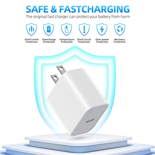 MFi Certified 6 FT USB C to Lightning Charging Cable Pack – Fast Charging i Phone Adapter for 14 Pro Max, 14 Plus, 13 Mini, 12, 11, X, SE & Air Pods – Durable, High-Speed Charging Solution for Apple Devices with Enhanced Compatibility