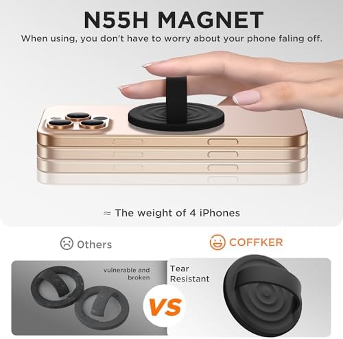 Revolutionary Magnetic Phone Ring Grip Holder – Ergonomic Silicone Finger Loop for i Phone Pro Max/Plus, 12/13/14/15/16 Series – Compatible with Mag Safe – Oat Color Enhances Aesthetics and Comfort – 360-Degree Rotation for Effortless Use – Secure Your Device with Style and Stability – Essential Smartphone Accessory for Unmatched Usability and Convenience