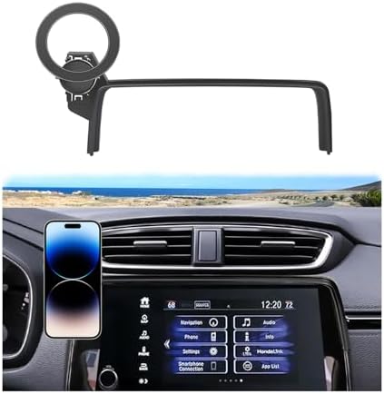 Honda CR-V 2017-2022 Magnetic Phone Holder – Premium 360° Rotating Car Mount with Mag Safe Compatibility for Ultimate Safety and Accessibility, Ideal for 5 & 7 Inch Displays