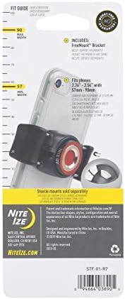 Nite Ize STF-01-R7 Steelie Free Mount Bracket – Versatile Magnetic Phone Holder for Enhanced Vehicle Compatibility – Hands-Free Adjustable Viewing Angle – Durable Universal Phone Mounting Solution for Effortless Navigation and Portability