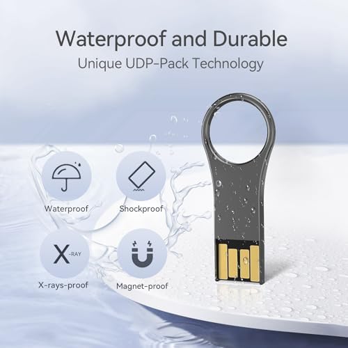 RAOYI 64 GB Metal Key Shape USB Flash Drive – 5 Pack Stylish & Durable USB 2.0 Memory Stick for Effortless Data Storage, Ideal for PC, Laptop & Desktop Use – Compact, Lightweight & Reliable Keychain Accessory