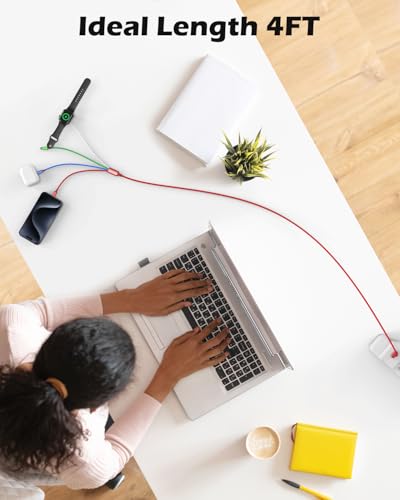 Upgrade Your Charging Game with the 4-in-1 Smartwatch Charger: 20 W USB C/A PD Block for Fast Power Delivery – Compatible with Ultra, Series 10/9/8/7/6/SE2/5/4/3/2 & Galaxy S23 – 4 FT Flexible Cable for Optimal Convenience – Compact & Durable Design Perfect for Home, Office, and Travel – Enhanced Compatibility for Uninterrupted Performance