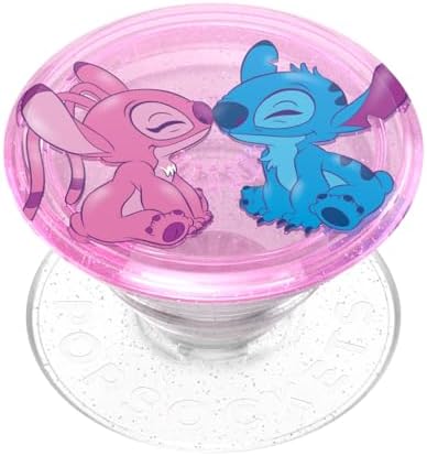 Stylish Lilo & Stitch Pop Socket Grip with Kickstand – Versatile One-Handed Phone Holder for Seamless Use and Enhanced Compatibility across Devices – Effortless Style and Functionality in a Durable Accessory for i Phone, Samsung, and More – Perfect for Wireless Charging and Swappable Designs – Ideal Anti-Drop Solution for Everyday Convenience