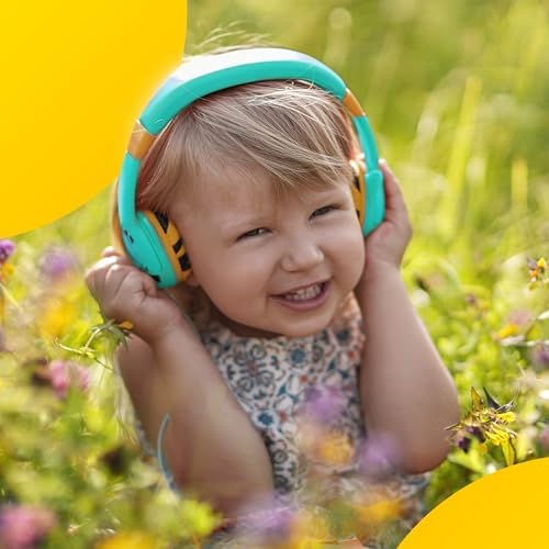 Kidrox Safe Sound Wired Toddler Headphones – Volume-Limited 85 d B Child-Friendly Headset for Ages 1-7 | Lightweight, Durable Design Perfect for Travel on Airplanes and Cars | Comfortable Fit for Tablets, i Pads, and More – Ensuring Safe Listening and Ultimate Entertainment Enjoyment