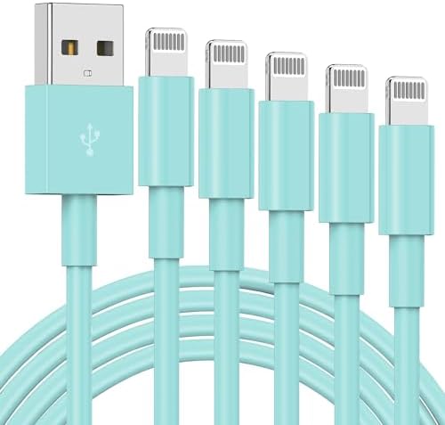 Premium 3-Pack Apple MFi Certified Lightning to USB Charger Cables – 6 FT Durable Fast Charging Cords for i Phone 13/12/11/11 Pro/11 Max/X/XS/XR/XS Max/8/7/6 – Enhanced Performance and Extended Reach for Seamless Device Connectivity