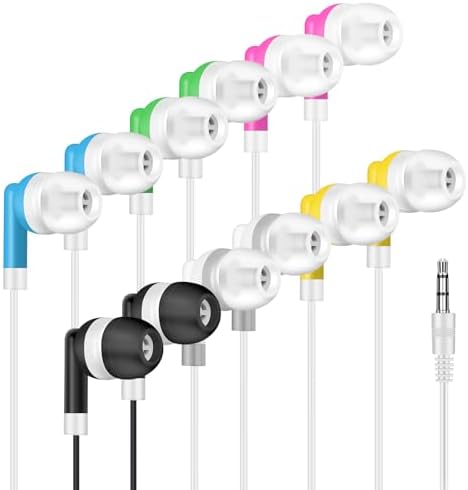 Transform Your Classroom Experience with 100-Pack Colorful Kids Earbuds – Durable Wired Headphones for Students – Perfect for Chromebooks, Laptops, and PCs – Comfortable In-Ear Design for Enhanced Learning and Engagement
