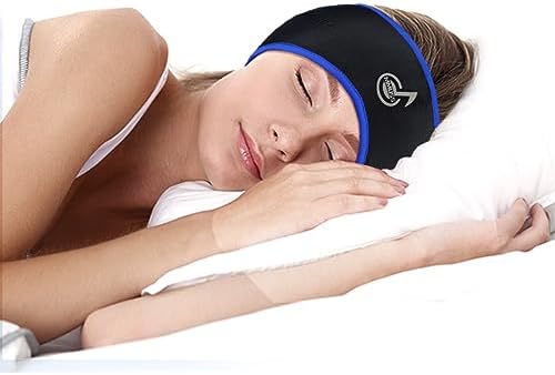 Premium Stereo Sleep Headphones with Ultra-Comfort Headband – Ideal for Side Sleepers and Meditation – Perfect Travel Companion for Deep Relaxation and Mindfulness – Exceptional Sound Quality for Men and Women – Experience the Ultimate in Audio Comfort (Black)
