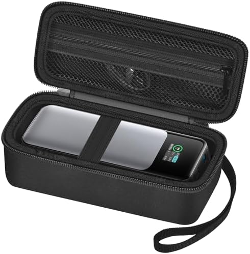 Premium Power Bank Case for Anker 737 (24,000 m Ah) & Anker Prime (27,650 m Ah) – Sleek Portable Charger Organizer with 3 Fast Charging Ports, Durable Design for Cables & Adapters, Essential Travel Accessory for On-the-Go Professionals & Students