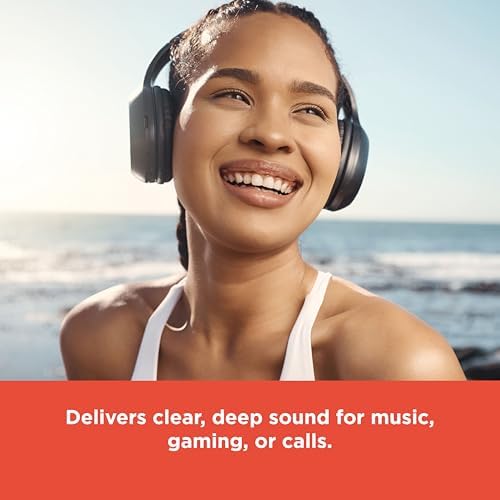 Experience Unmatched Sound Quality with Radio Shack Bluetooth 5.0 Over-Ear Headphones – 7-Hour Playback, Ergonomic Cushioned Comfort, and Durable 300 m Ah Battery in Stylish Black/Red for Ultimate Wireless Freedom and Uninterrupted Listening