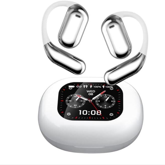 Innovative Bone Conduction Open Ear Headphones – Advanced Wireless Bluetooth 5.4 Over-Ear Design with Intuitive Touch Controls, IPX6 Waterproof & Sweat Resistant for Active Lifestyles – Experience Immersive Sound While Staying Aware During Running, Fitness, or Commuting – Ultimate Comfort & Superior Audio Quality for All Devices