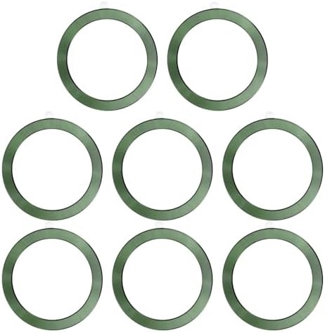 Enhance Your Wireless Charging Experience with PATIKIL 8-Piece Universal Magnetic Adapter Ring Set – Ultra-Thin Nickel-Iron Alloy Stickers for Optimal Phone Case Magnetization – Secure Your Device with Green Adhesive Rings for Car Mounts, Phone Grips, and Stands – Compatible with TPU/PC Cases, Easy Installation, Perfect for Tech-Savvy Users.
