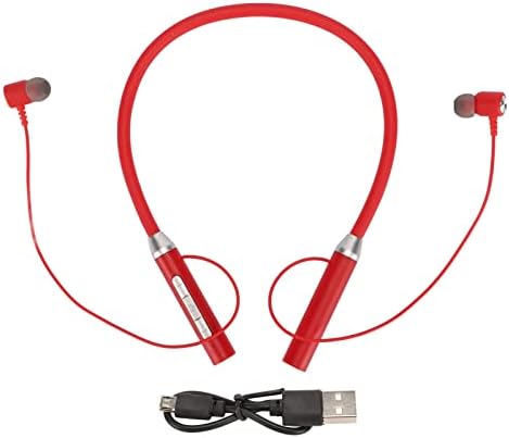 GOWENIC Bluetooth 5.2 Neckband Earbuds – Premium Ergonomic Magnetic Sports Headphones with IPX5 Waterproof Protection, Deep Bass Audio for Unmatched Listening Experience, Lightweight Design Ideal for Active Lifestyles (Sleek Black) – Ultimate Comfort and Wireless Freedom