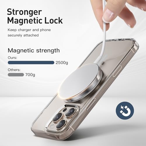 Magnetic Wireless Charger for i Phone 2025 – Fast Charging Pad with Mag Safe Technology, Compatible with i Phone 16/15/14/13/12 Pro Max & Air Pods 2/3/4 – 3-Pack Portable Solution for Cordless Convenience and Enhanced Safety