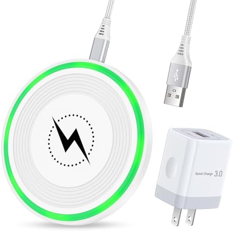 Ultra-Fast 15 W Wireless Charging Pad with 18 W Quick Charger Block – All-in-One Qi-Enabled Power Solution for Samsung Galaxy S25 Edge Ultra, Z Fold 6, Flip 6, S24, S23, S22, S21, S20 – Effortless, High-Speed Charging with Smart Protection and Non-Slip Design for Home or Office Use