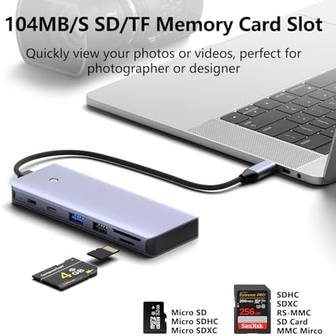 Revolutionary 8-in-1 USB-C Hub with M.2 NVMe/SATA SSD Enclosure – Experience Blazing 10 Gbps Data Transfer, Crystal-Clear 4 K HDMI Output, and Robust 100 W Power Delivery – Ultimate Connectivity Solution for XPS Users and Tech Savvy Professionals
