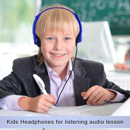 Yunsailing 30-Pack Classroom Headphones – Lightweight & Durable On-Ear Headsets with 3.5 mm Jack for Engaging Learning – Cheerful Light Yellow Color for Students and Teachers in Educational Settings