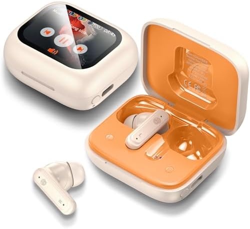 THREE PEACHES Bluetooth 5.4 Wireless Earbuds – Advanced Active Noise Cancelling In-Ear Headphones with Intuitive Touch Controls and USB Charging Case – IPX4 Waterproof Design for Ultimate Durability, Ideal for Fitness Enthusiasts, Daily Commuters, and Music Aficionados