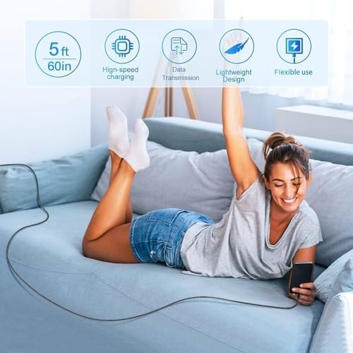Rapid 18 W Motorola Fast Charger with 5 FT USB-C Cable – Ultimate Charging Solution for Moto G Play, Power, Edge & Stylus Models (2023/2024) – Compact & Portable Design for Efficient On-the-Go Power – Enhanced Compatibility & Reliability for Everyday Use
