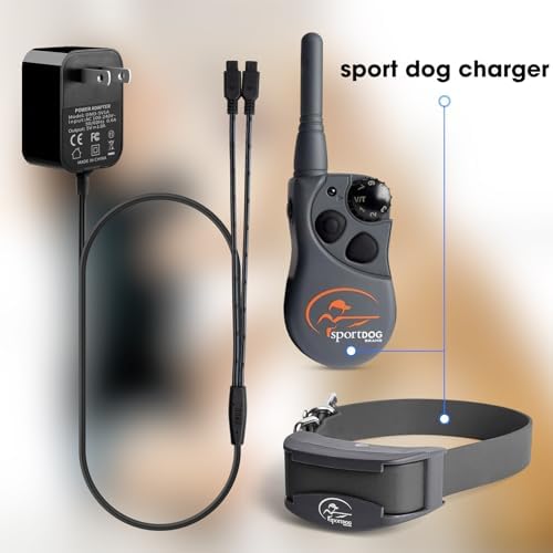 Ultra-Fast Replacement Charger for Sport DOG Remote Trainers SD-425, SD-425 S, SD-425 CAMO & SD-825 – Reliable Power Source with Enhanced Compatibility for Seamless Dog Training Sessions – Lightweight and Durable AC Adapter for Optimal Performance and Maximum Convenience