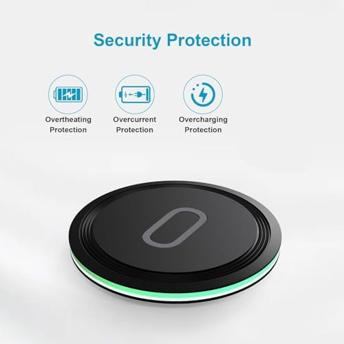 15 W Fast Wireless Charging Pad for Samsung Galaxy Devices – Optimal Compatibility with S Series, Note, Z Flip & Fold – Sleek Design & Advanced Safety Features for Rapid Power Boost
