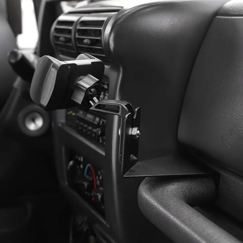 RT-TCZ Jeep TJ Phone & Walkie Talkie Mount Bracket – Durable, Easy-Install Holder for 1997-2006 Wrangler Models – Ultimate Off-Road Accessory for Secure Device Management and Enhanced Communication