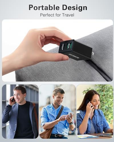 40 W Dual PD Fast Charging 4-Port USB C Charger Block Duo – Universal Compatibility for i Phone 16-11 Pro Max & Samsung Devices – Efficient Multi-Device Power Adapter for Home, Office, and Travel Use