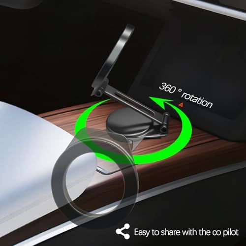 Revolutionary Alloy Folding Magnetic Phone Holder for All Smartphones – Versatile Dashboard Mount with Enhanced Magnetic Grip, 360-Degree Rotation, and Compact Design for Effortless Navigation in Your Vehicle, Perfect for i Phone and Android Users – Ultimate Driving Convenience and Safety