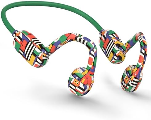 Revolutionary Bluetooth 5.2 Kids Headphones – Safe 85 d B Volume Limiting with Open Ear Design, IPX5 Waterproof for All Adventures, 20 Hours Playtime, Superior Stereo Sound with Built-in Mic – Perfect for School & Playtime in Chic Pink