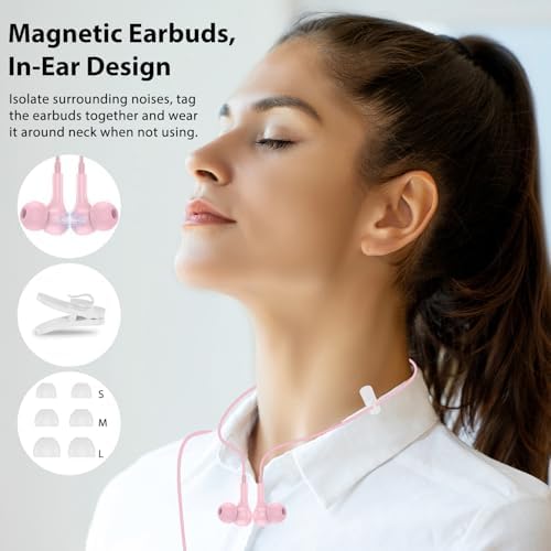 Enhance Your Audio Clarity: Advanced USB Wired Earbuds with 7.5 FT Cord, Noise-Canceling Mic, and Magnetic Storage – Ideal for Zoom Calls, Gaming, and Mac Book Pro Connectivity – Comfort Meets Performance